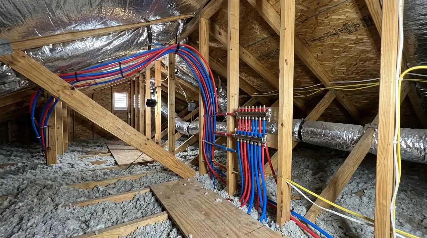 Repiping, Gas & Water Treatment work by JV Plumbing in southeast Houston